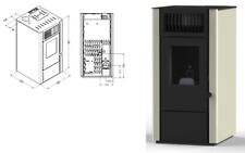 Stufa pellet 5kw usato  Venetico
