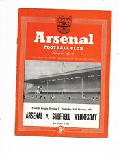 Arsenal sheffield wednesday for sale  HALSTEAD