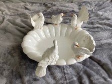 Colombe bianche ceramica usato  Roma