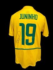 Camisa 2 Juninho Paulista vencedores da Copa do Mundo do Brasil 2002 assinada à mão comprar usado  Enviando para Brazil