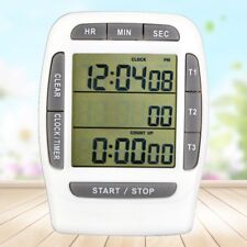 Relógio LCD digital multicanal temporizador contagem regressiva laboratório 3 canais 99 horas comprar usado  Enviando para Brazil