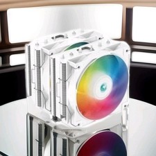 Usado, Cooler de CPU DeepCool AG620 WH ARGB torre dupla, ventilador 2x 120mm, seis tubos de calor de cobre comprar usado  Enviando para Brazil