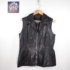 Womens leather waistcoat for sale  LIVERPOOL