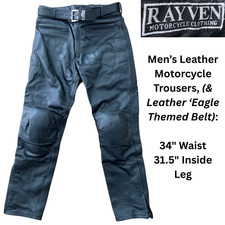 Rayven black leather for sale  TUNBRIDGE WELLS