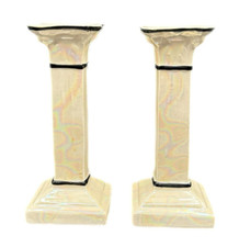 Castiçais vintage tcheco eslováquia opala brilho iridescente coluna listrada preta 6,25" comprar usado Castiçais vintage tcheco eslováquia opala brilho iridescente coluna listrada preta 6,25" comprar usado  Enviando para Brazil