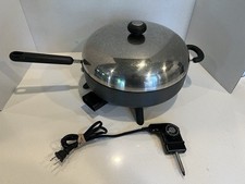 Frigideira elétrica Circulon frigideira 12" e tampa do cabo de alimentação testada e limpa comprar usado  Enviando para Brazil