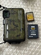 Câmera digital Nikon COOLPIX AW100 16 MP impermeável floresta camuflagem GPS comprar usado  Enviando para Brazil