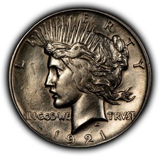 1921 silver peace for sale  Pittsburgh