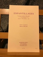 Betsy jolas enfantillages d'occasion  Rennes
