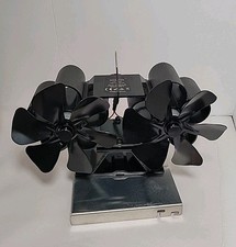 Usado, Ventilador de lâmina dupla alimentado por calor fogão a lenha lareira aquecedor amigo sem fio! comprar usado  Enviando para Brazil