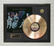 Disco Black Sabbath Heaven and Hell dourado ou platina com moldura comprar usado Disco Black Sabbath Heaven and Hell dourado ou platina com moldura comprar usado  Enviando para Brazil
