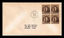 SELOS DR JIM CAPA EUA REMINGTON FAMOSOS AMERICANOS FDC SCOTT 888 BLOCO DE 4 comprar usado  Enviando para Brazil