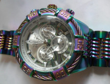 Relógio masculino maciço 53,6 mm S/S Invicta Bolt cronógrafo esfregão funciona 25545 corridas comprar usado  Enviando para Brazil