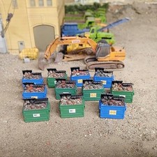 Conjunto de 25 lixeiras abertas em escala 1/87 HO. Modelos impressos em 3D em resina. comprar usado  Enviando para Brazil