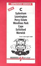 Bus timetable leaflet for sale  BIRMINGHAM