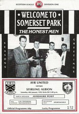 Ayr united stirling for sale  DUNBAR