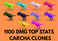 Carcharodontosaurus 1100 DMG TOP STATS Clone Ark Survival Ascended Official PVE comprar usado  Enviando para Brazil