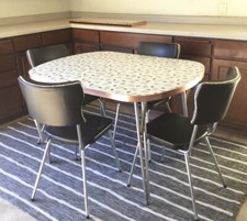 Vintage formica chrome d'occasion  Expédié en Belgium