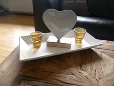 Holztablett deko herz gebraucht kaufen  Bielefeld