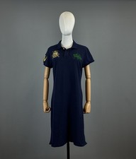 Camisa polo RALPH LAUREN SPORT Big Pony azul rugby vestido midi tamanho G comprar usado  Enviando para Brazil