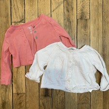 Pacote de cardigãs para bebês meninas se dois carters rosa e branco 3-6 comprar usado  Enviando para Brazil
