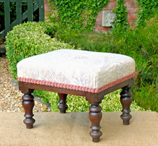 Victorian mahogany footstool for sale  BRIDGNORTH