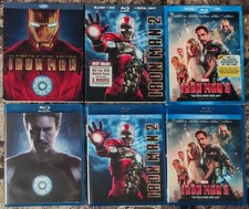 Iron Man Trilogy 2 3 Collection Blu-ray DVD Lot 7-Disc Set w Embossed Slipcover comprar usado  Enviando para Brazil
