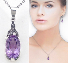 Amethyst anhänger edelsteine gebraucht kaufen  Roßdorf
