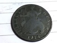 Evasion halfpenny 1744 for sale  STOCKPORT