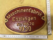 Waggonschild esslingen 1930 gebraucht kaufen  Lichtenau