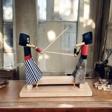 Bonecas de dança espada Karakuri brinquedos locais prefeitura de Toyama abolidas arte memorial comprar usado  Enviando para Brazil