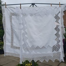 Antique linen lace for sale  PERTH