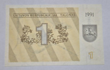 Lithuania talonas banknote for sale  IPSWICH
