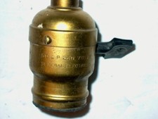 ANTIGO 1900-1909 G. E. INTERRUPTOR DE REMO 250V-50 C. P. (ALIMENTAÇÃO DA VELA) SOQUETE comprar usado  Enviando para Brazil