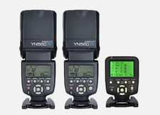 2 x YN560 IV Flash Speedlite e 1x YN560TX kit controlador de flash para Canon, usado comprar usado  Enviando para Brazil
