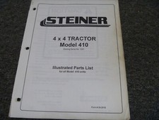 Steiner 410 4x4 Tractor Illustrated Parts Catalog Manual SN 1001-Up Form 09-291B, usado comprar usado  Enviando para Brazil