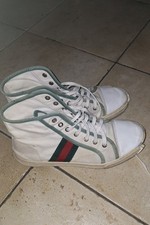 Gucci canvas trainer usato  Selargius