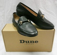 Dune black leather for sale  LONDON