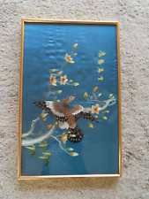 Vintage wandkunst seidenkunst gebraucht kaufen  Kirchheim b.München