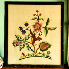 Framed crewel embroidery for sale  Montclair