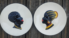 Assiettes tête africain d'occasion  Bourganeuf