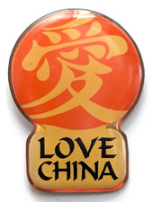 Broche lembrança Love China ouro vermelho formato de lanterna personagem chinês para símbolo de amor comprar usado  Enviando para Brazil