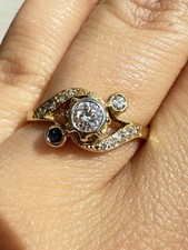 Bague carat 750 d'occasion  Andernos-les-Bains