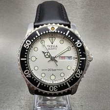 Relógio de mergulho Citizen Vega masculino 37 mm mostrador prata aço data do dia 6b00-408675 novo bateria, usado comprar usado  Enviando para Brazil