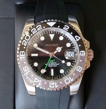 Seiko GMT mergulhador Bruce Wayne relógio de data automático moldura cerâmica mostrador luminoso comprar usado  Enviando para Brazil