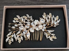 crystal bridal hair combs for sale  Cassadaga
