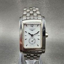Longines Dolce Vita relógio tanque feminino 20mm mostrador branco aço retangular nova bateria comprar usado  Enviando para Brazil