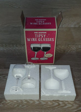 Tipsy wine glasses for sale  DEWSBURY