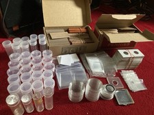 Lote Grande de Suprimentos para Coleção de Moedas dos EUA - Porta-Moedas Tampas Tubos Cápsulas Envoltórios, usado comprar usado Lote Grande de Suprimentos para Coleção de Moedas dos EUA - Porta-Moedas Tampas Tubos Cápsulas Envoltórios, usado comprar usado  Enviando para Brazil