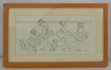 Ballerina print signed for sale  UK